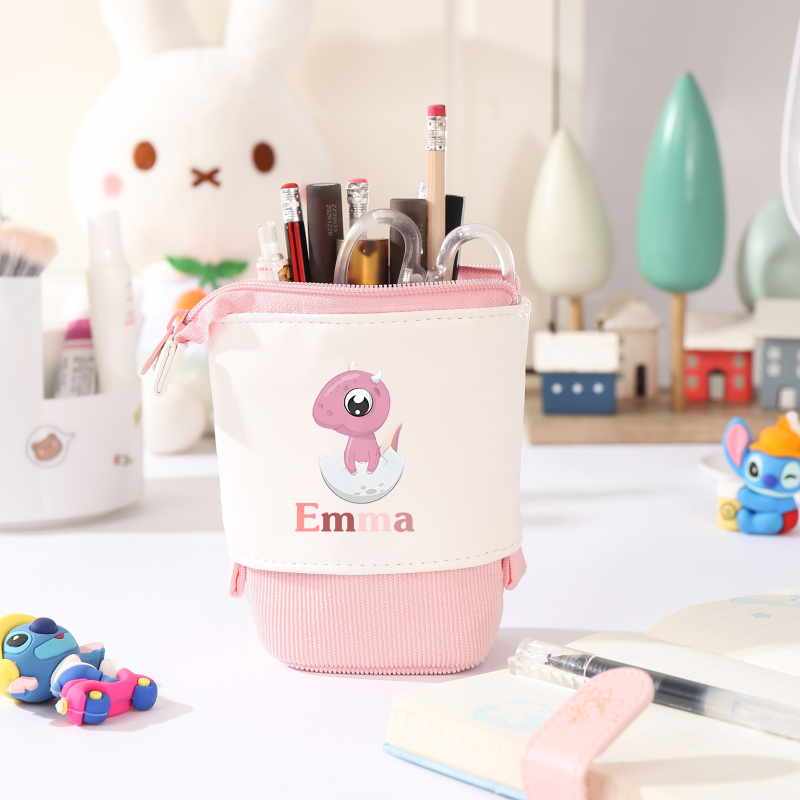 [Copy]Personalized Pencil Case Custom Name & Animals Pattern Pen Pouch Back To School Gift for Kids