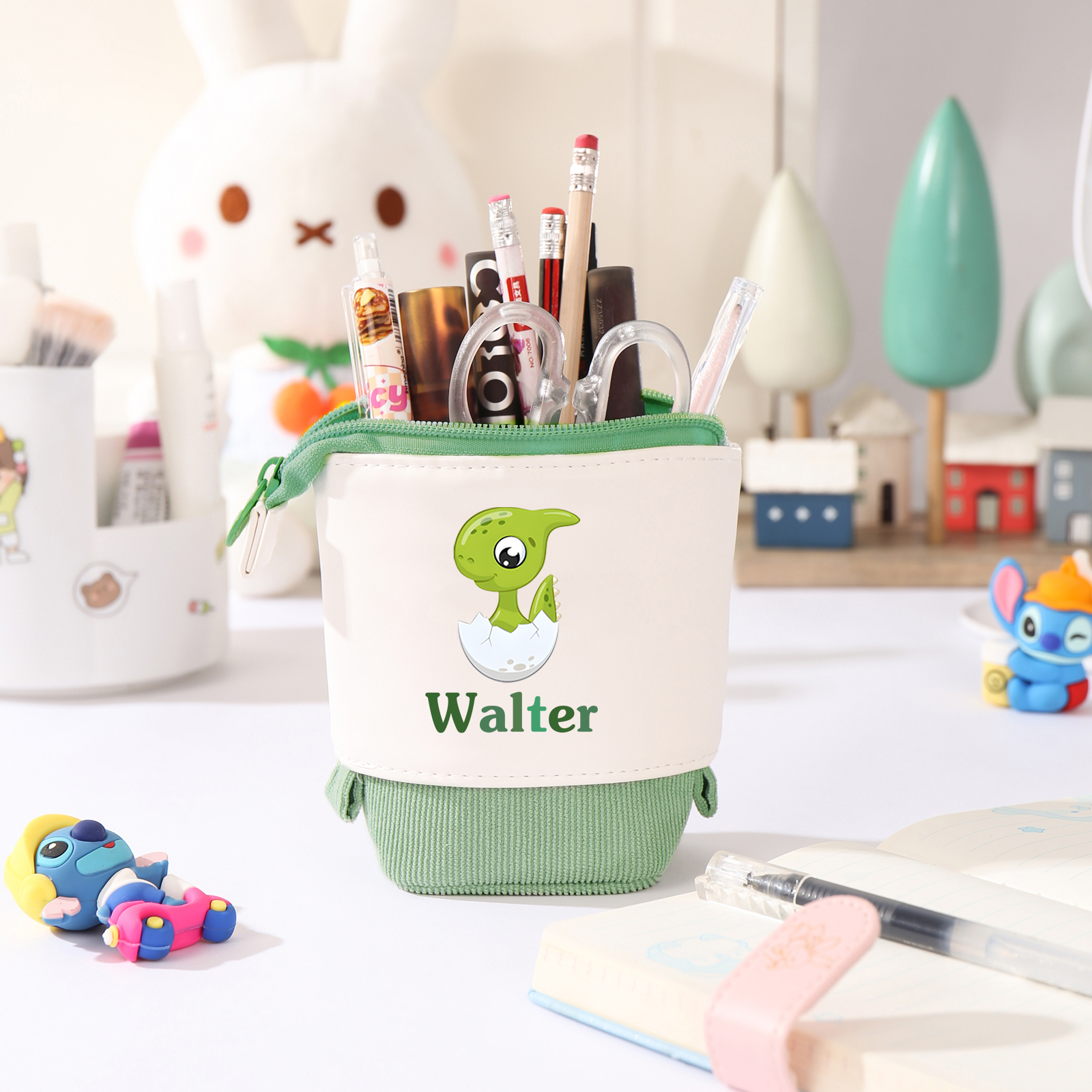 [Copy]Personalized Pencil Case Custom Name & Animals Pattern Pen Pouch Back To School Gift for Kids