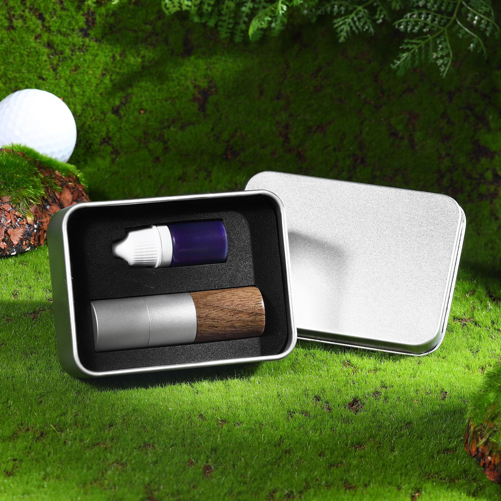 Personalized Wooden Golf Stamp Custom Golf Ball Marker Essential Golf Accessories Gift for Him