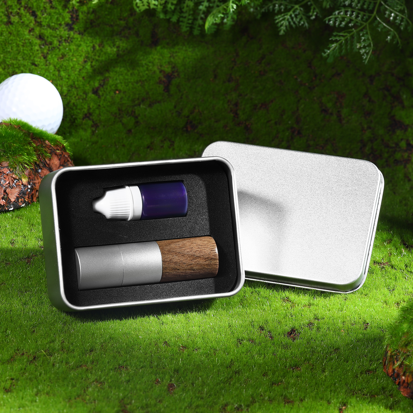 Personalized Wooden Golf Stamp Custom Golf Ball Marker Essential Golf Accessories Gift for Him