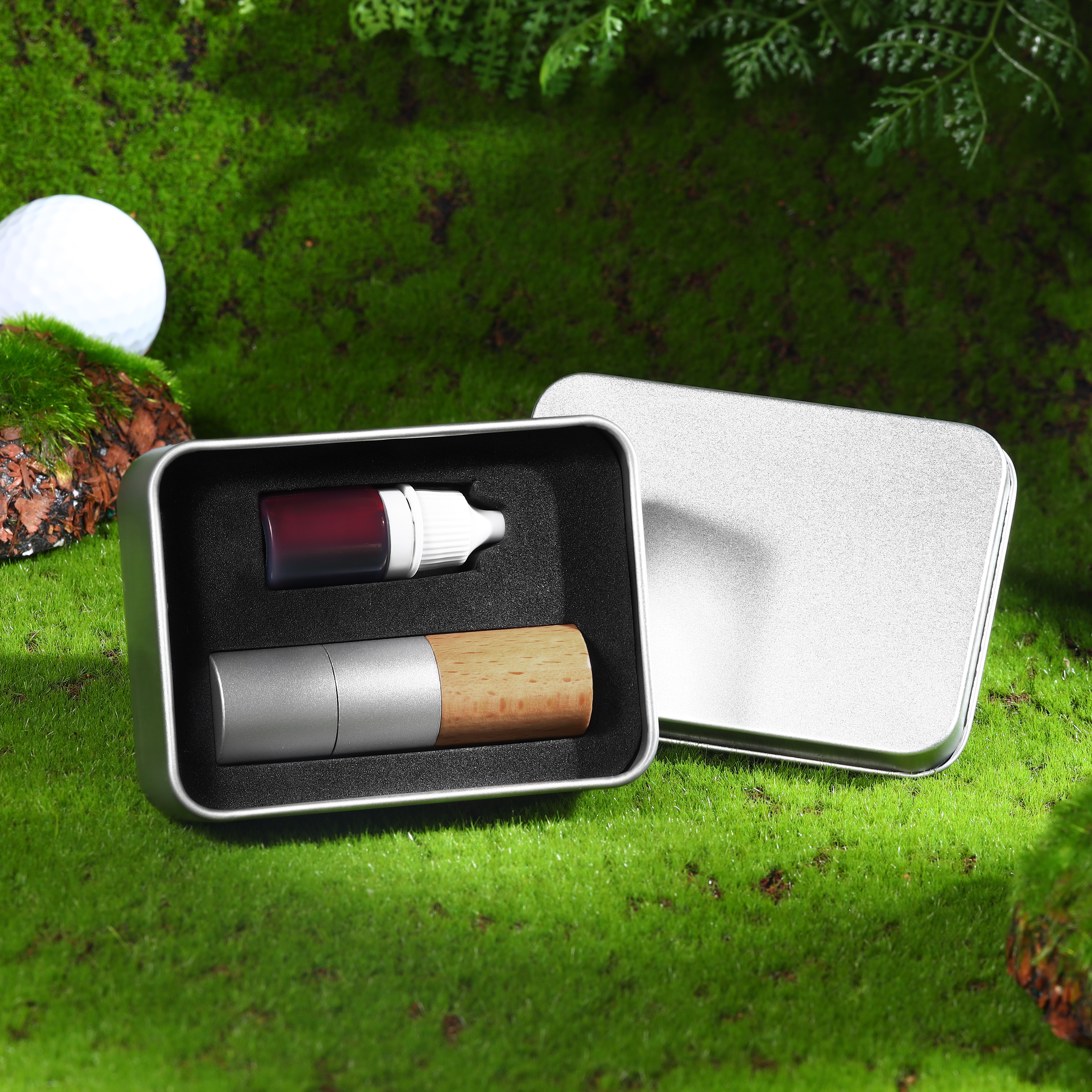 Personalized Wooden Golf Stamp Custom Golf Ball Marker Essential Golf Accessories Gift for Him