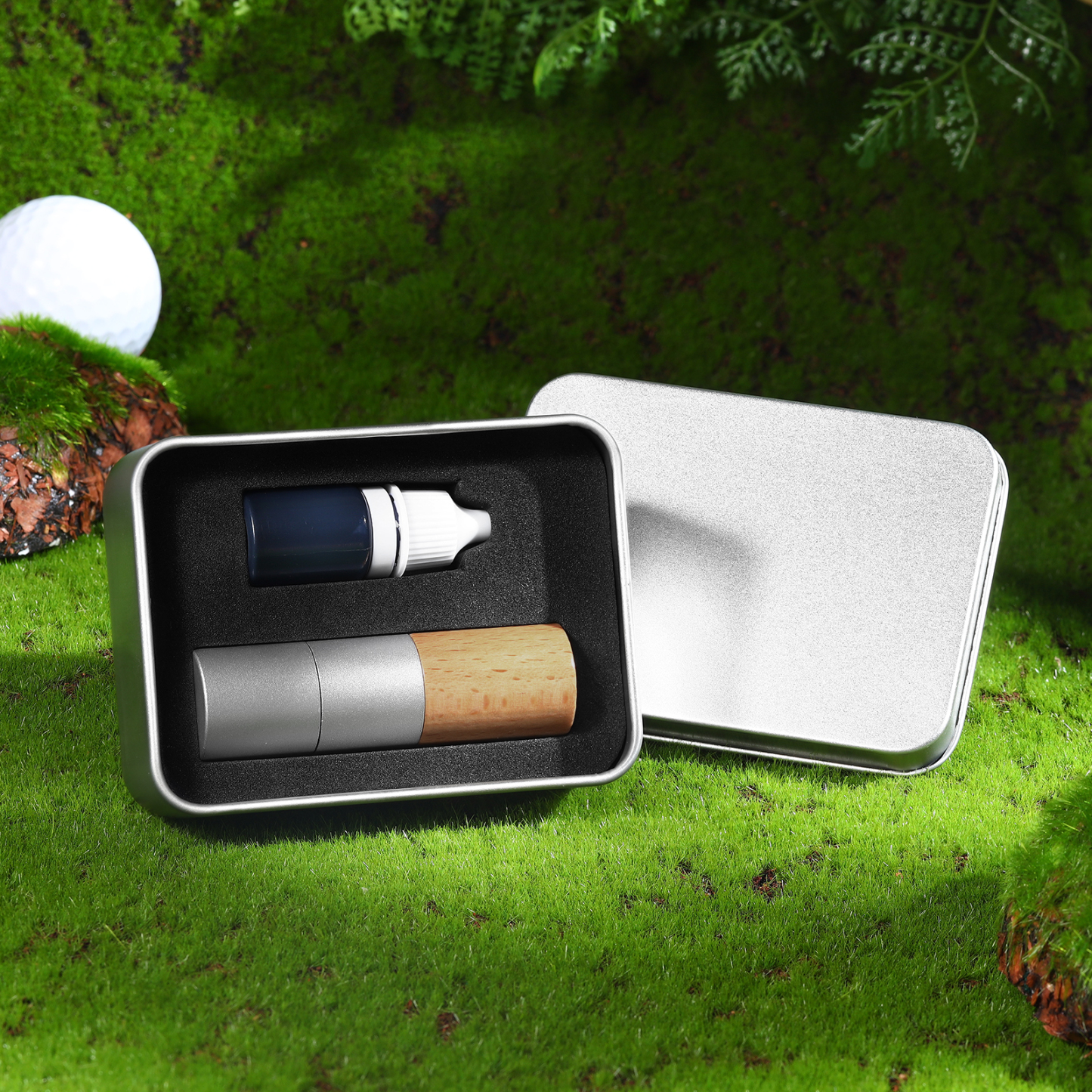 Personalized Wooden Golf Stamp Custom Golf Ball Marker Essential Golf Accessories Gift for Him