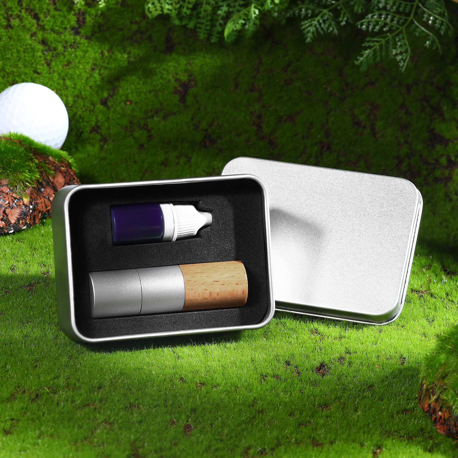 Personalized Wooden Golf Stamp Custom Golf Ball Marker Essential Golf Accessories Gift for Him