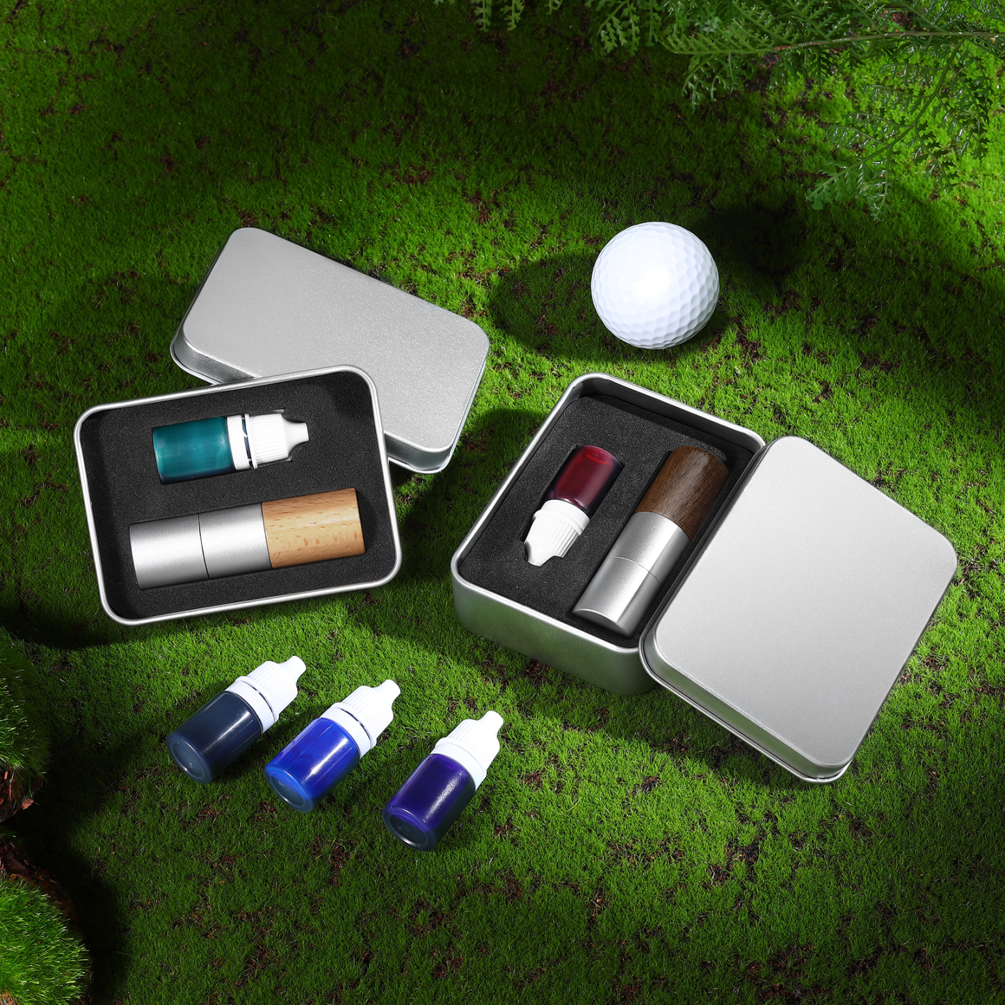 Personalized Wooden Golf Stamp Custom Golf Ball Marker Essential Golf Accessories Gift for Him