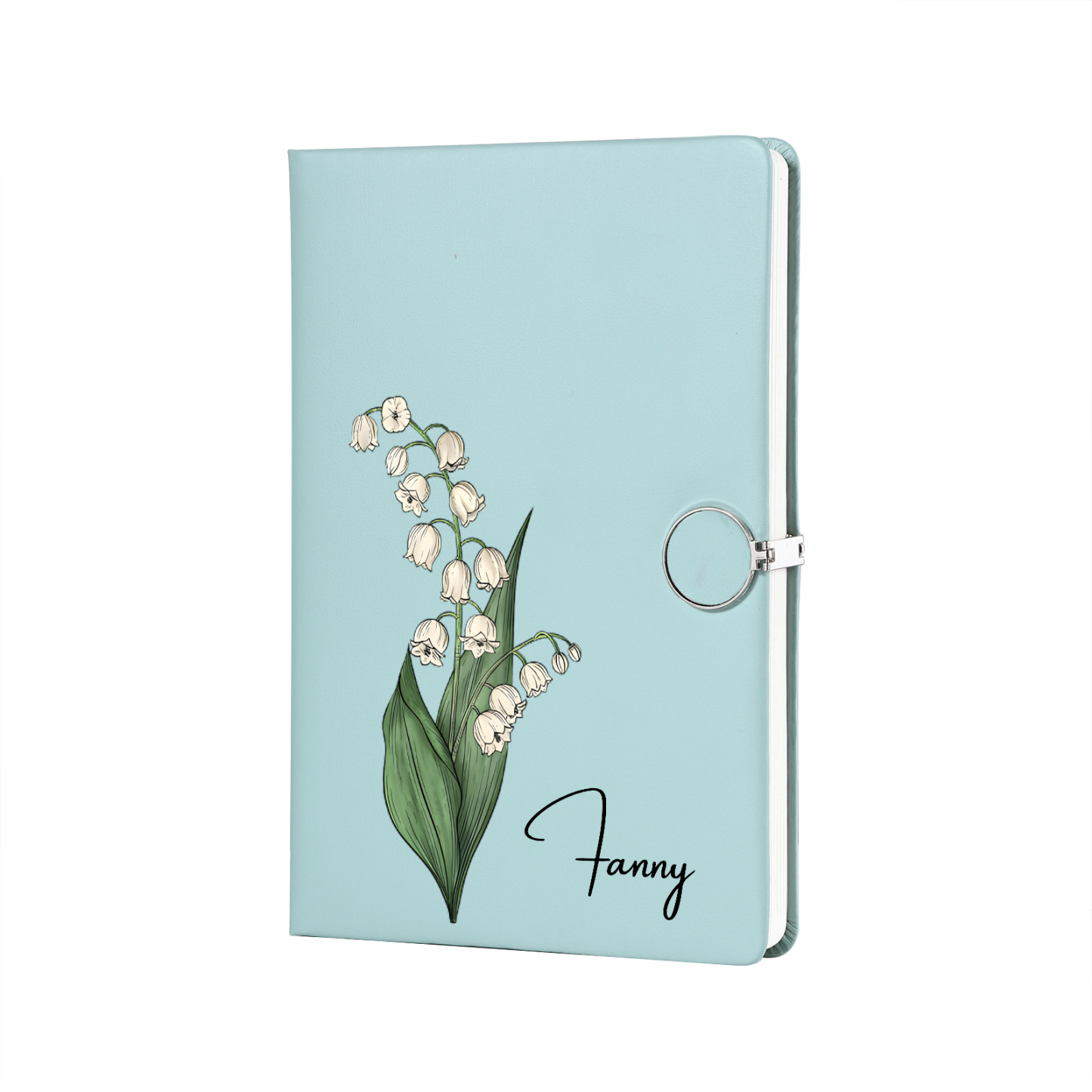 Personalized A5 Notebook Gift Set with Name and Birth Flower – Personal Stationery Present for student | Jessemade