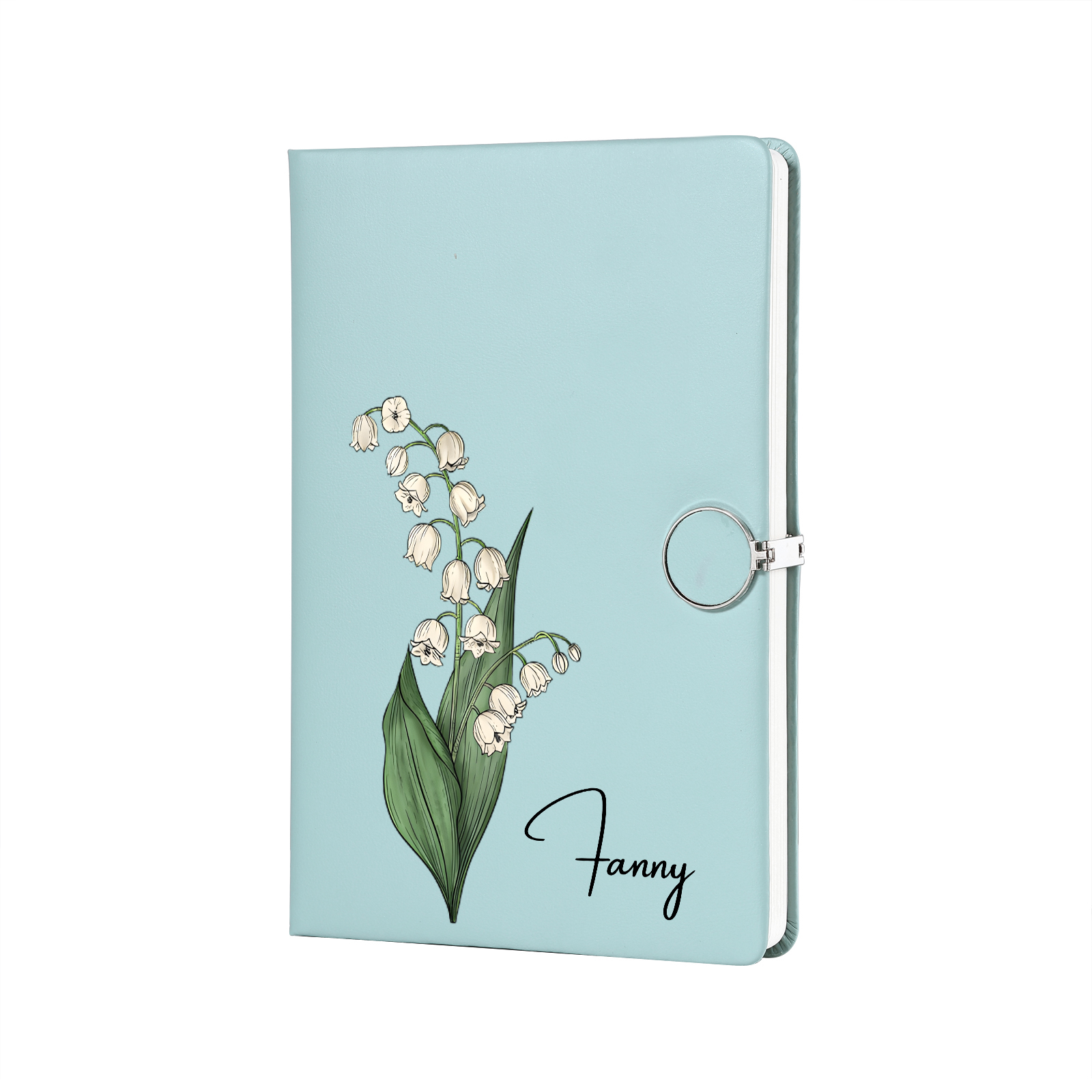 Personalized A5 Notebook Gift Set with Name and Birth Flower – Personal Stationery Present for student | Jessemade