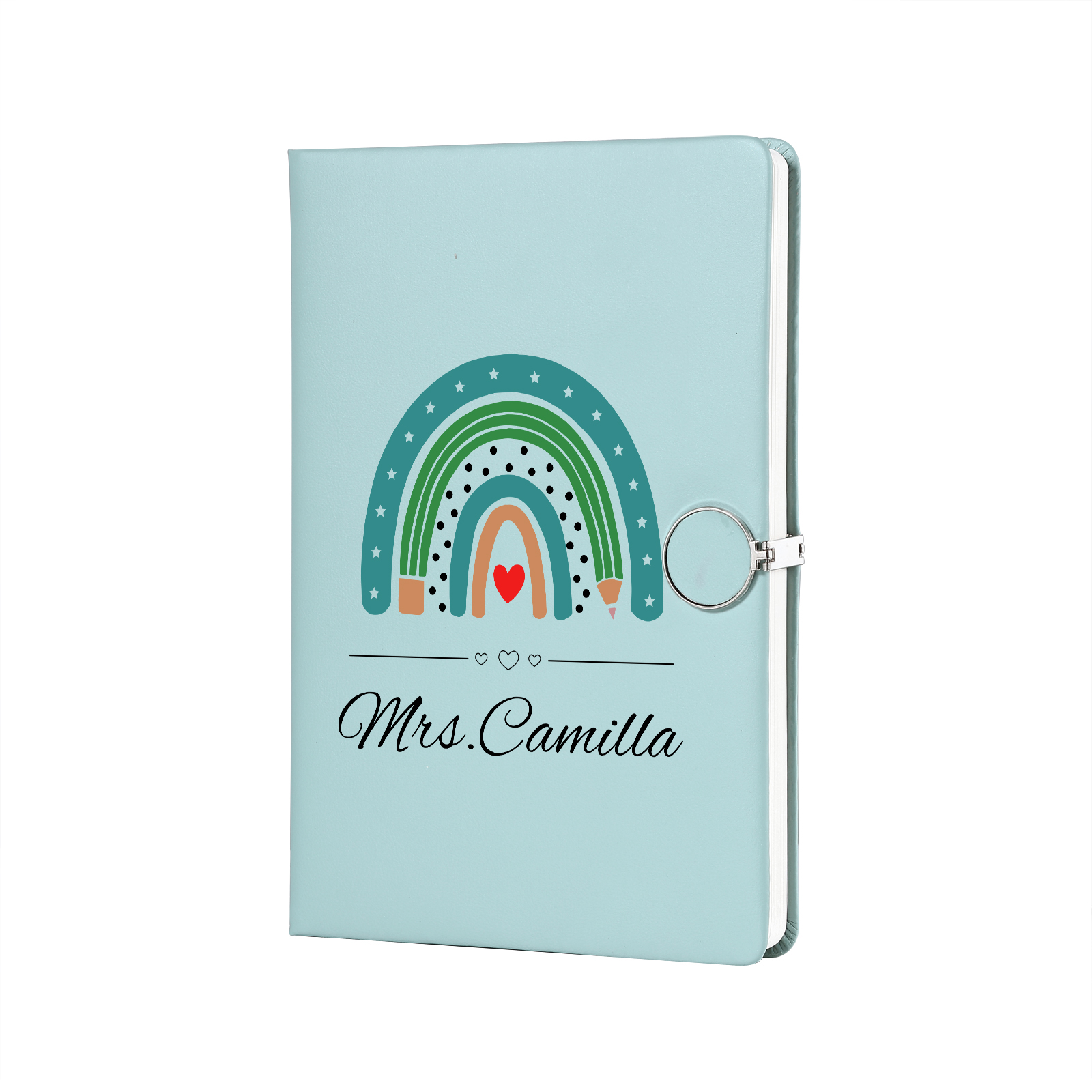 Personalized Rainbow A5 Notebook Gift Set with Name – Thoughtful Stationery Present | Jessemade