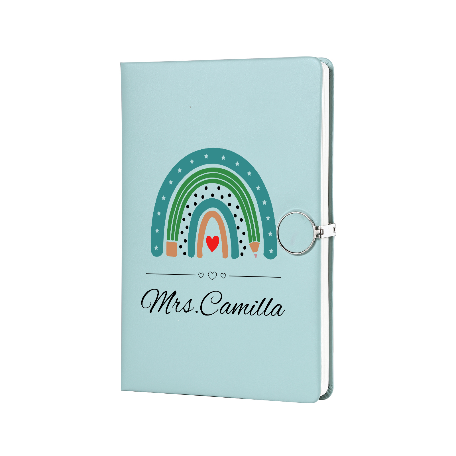 Personalized Rainbow A5 Notebook Gift Set with Name – Thoughtful Stationery Present | Jessemade