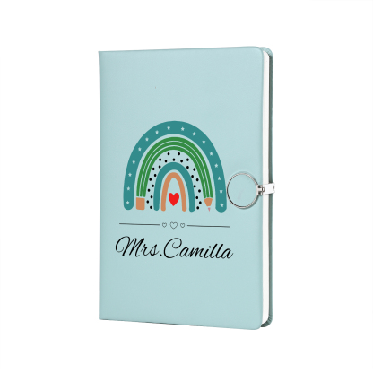Personalized Rainbow A5 Notebook Gift Set with Name – Thoughtful Stationery Present | Jessemade