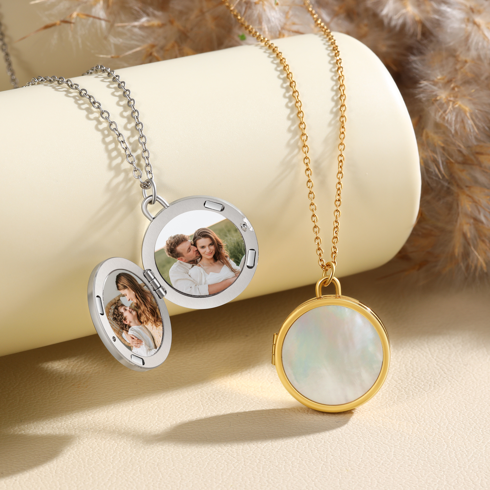 Always Love You Personalized Circle Photo Frame Necklace A Sentimental Custom Gift for Her