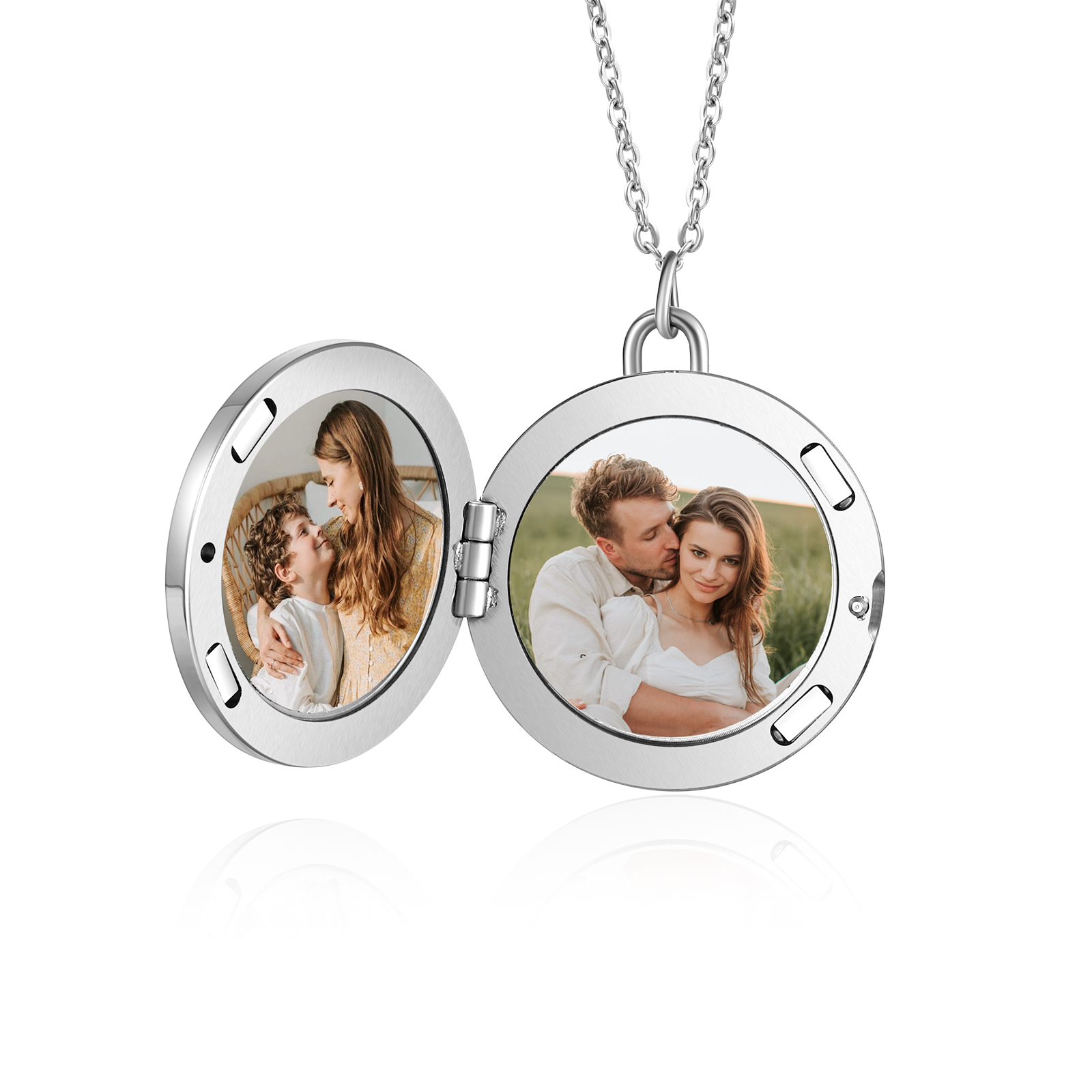 Always Love You Personalized Circle Photo Frame Necklace A Sentimental Custom Gift for Her