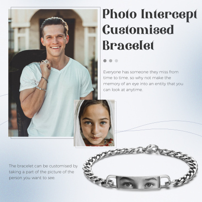 Personalized Photo Stainless Curb Bracelet