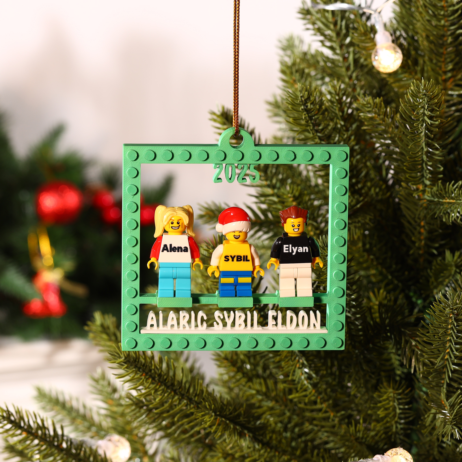Personalized Minifigure Christmas Ornament