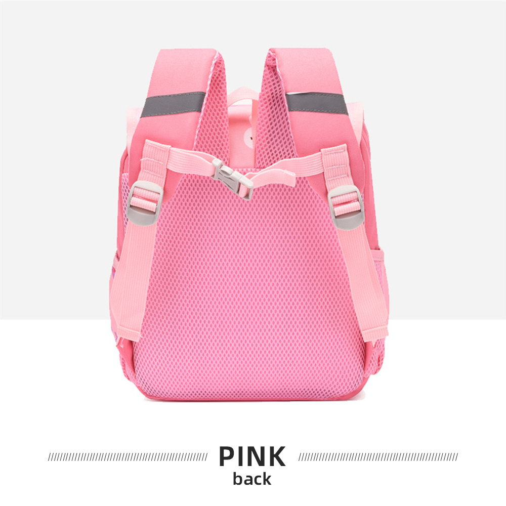 Personalized Pink Bunny Yellow Tiger Blue Dinosaur Children School Bag Embroidery Name Black Backpack Customized Schoolbag Travel Bag For Kids