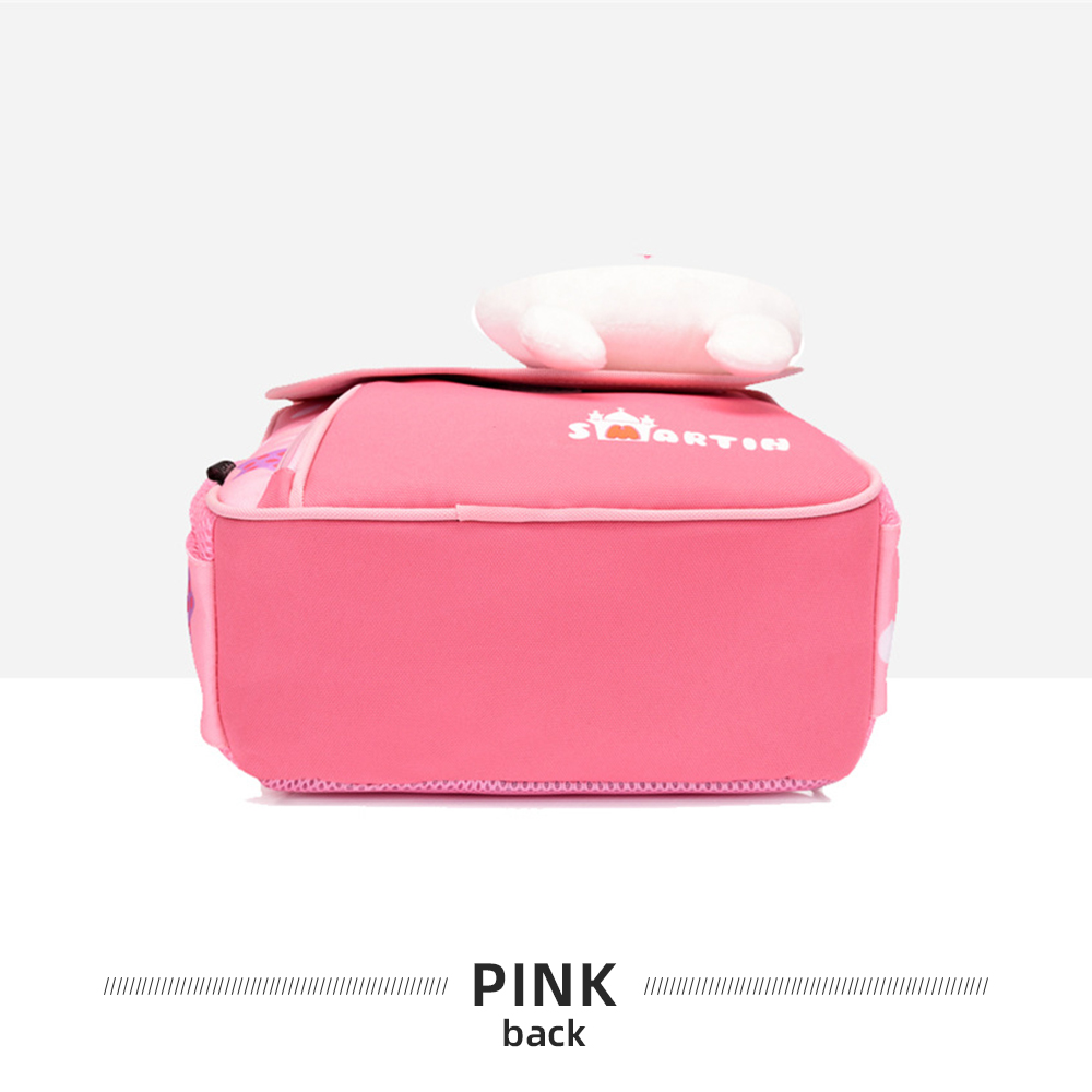 Personalized Pink Bunny Yellow Tiger Blue Dinosaur Children School Bag Embroidery Name Black Backpack Customized Schoolbag Travel Bag For Kids