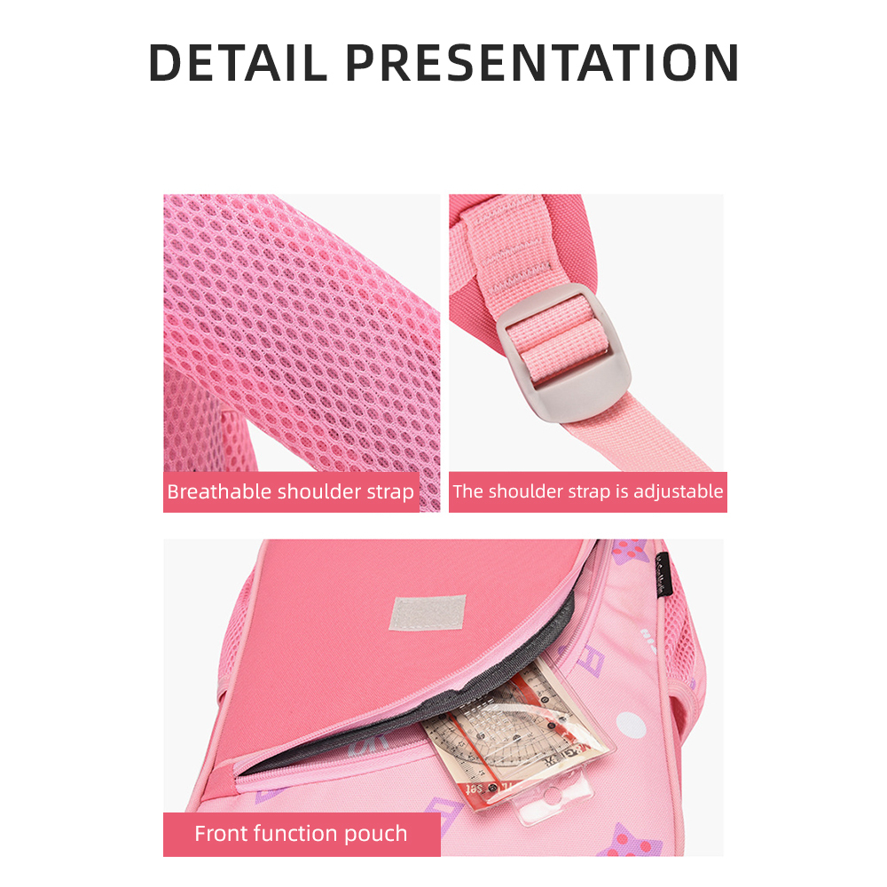 Personalized Pink Bunny Yellow Tiger Blue Dinosaur Children School Bag Embroidery Name Black Backpack Customized Schoolbag Travel Bag For Kids