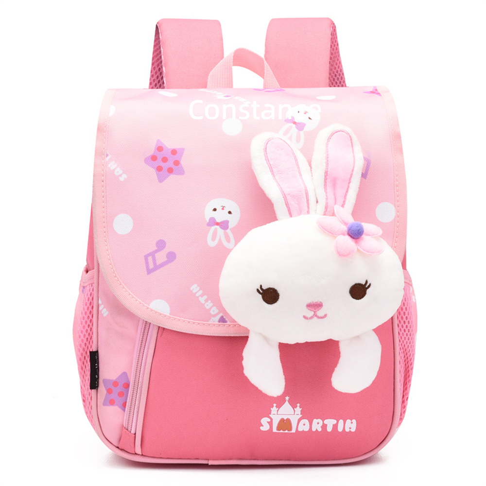 Personalized Pink Bunny Yellow Tiger Blue Dinosaur Children School Bag