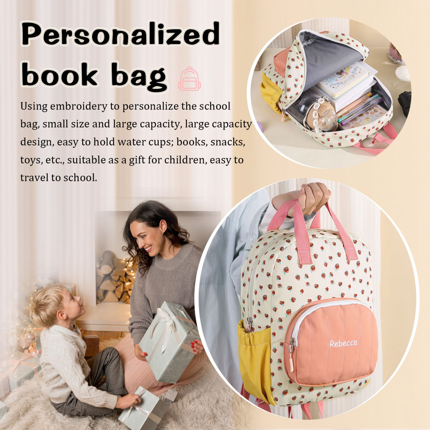 Personalized 1 Name Kids' Backpack A Practical & Heartfelt Gift