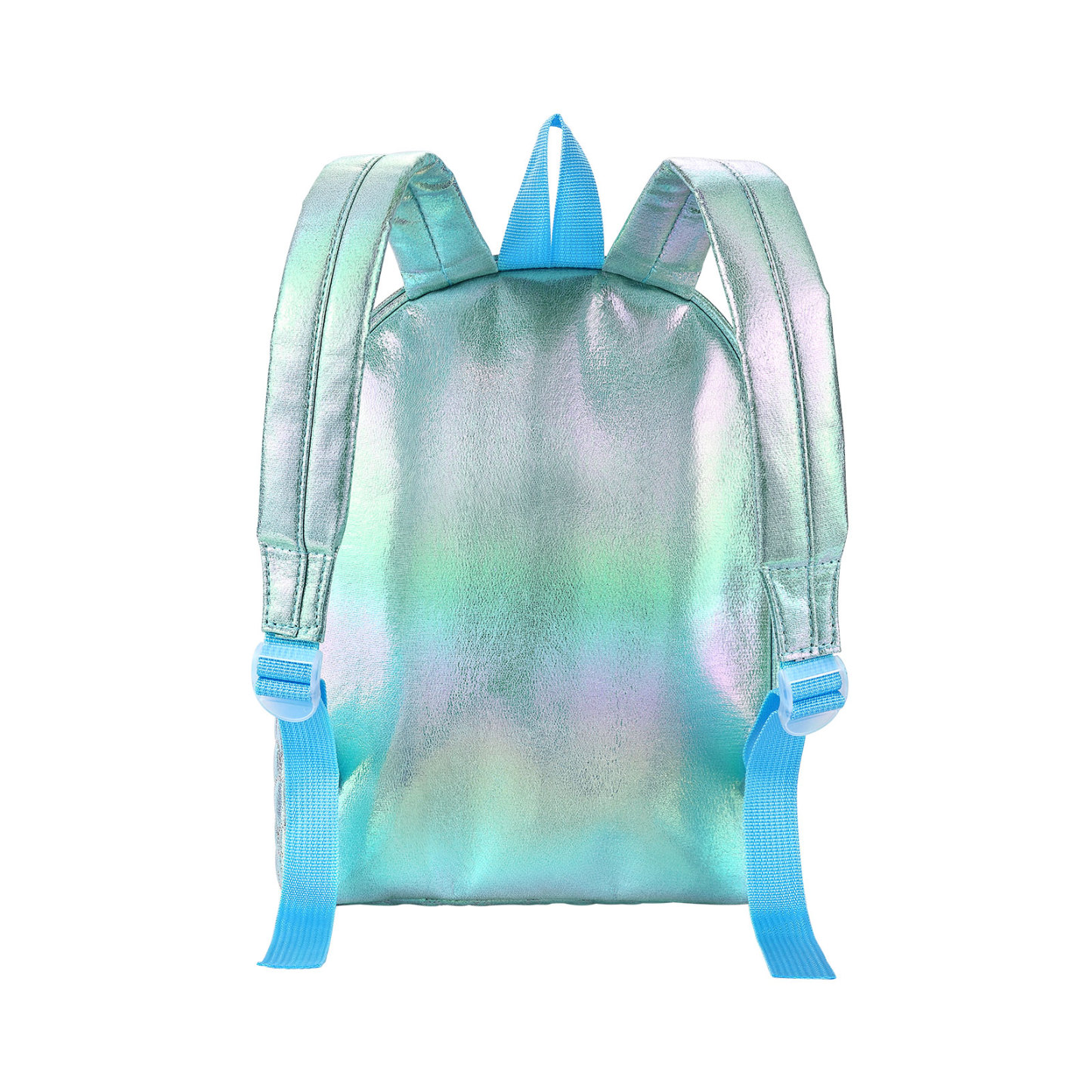 Personalized Embroidery Name Girls Holographic Quilted Pattern Fish Tail Decor Classic Backpack Gift for Kids