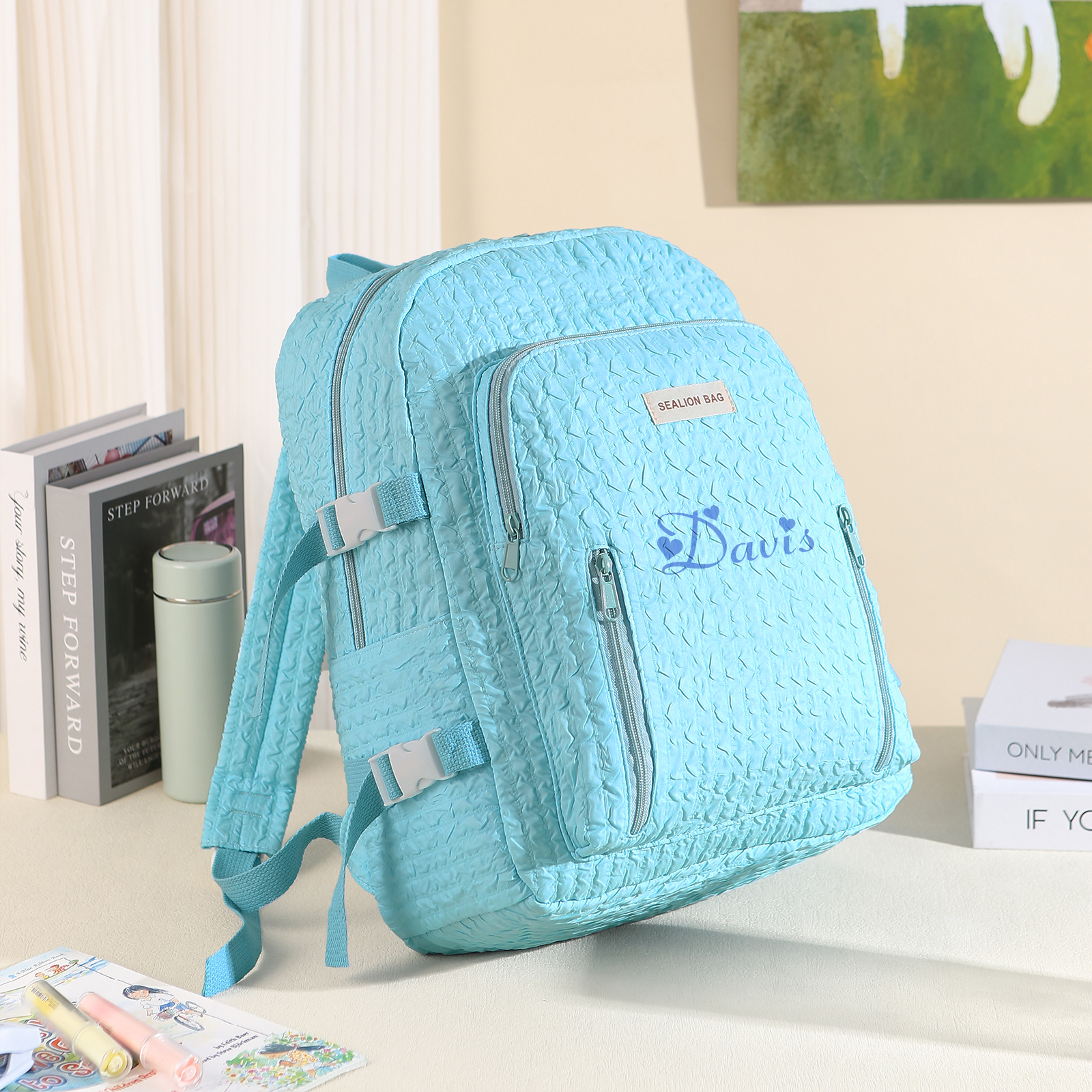 Personalized School Bag with Custom Name – Back to School Gift for Kids | Lorajewel