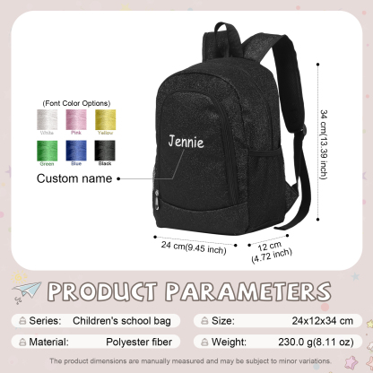 Personalized Kids School Bag with Custom Name – Back to School Gift | Lorajewel