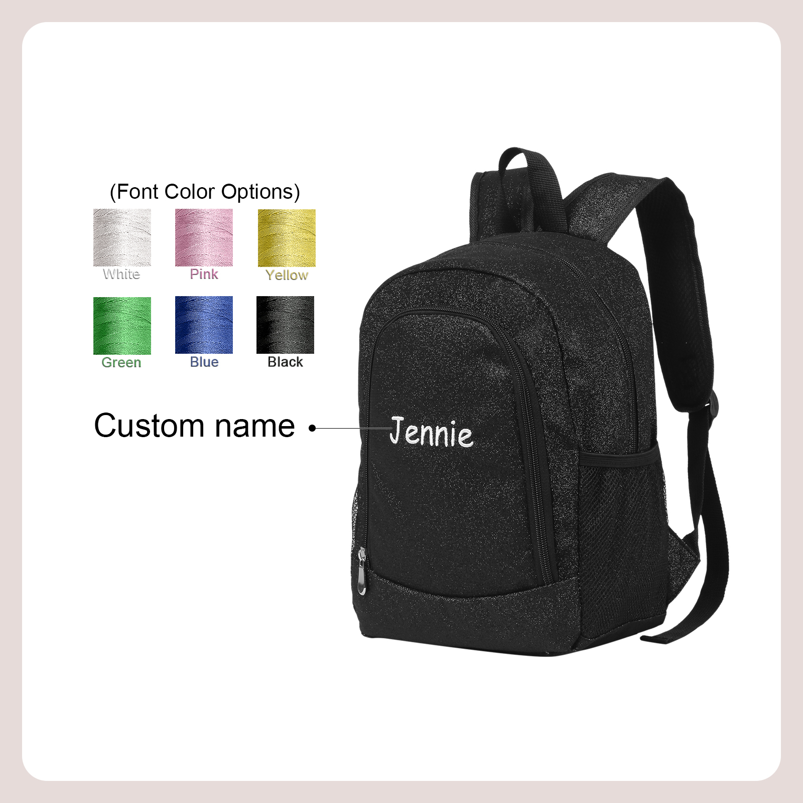 Personalized Kids School Bag with Custom Name – Back to School Gift | Lorajewel