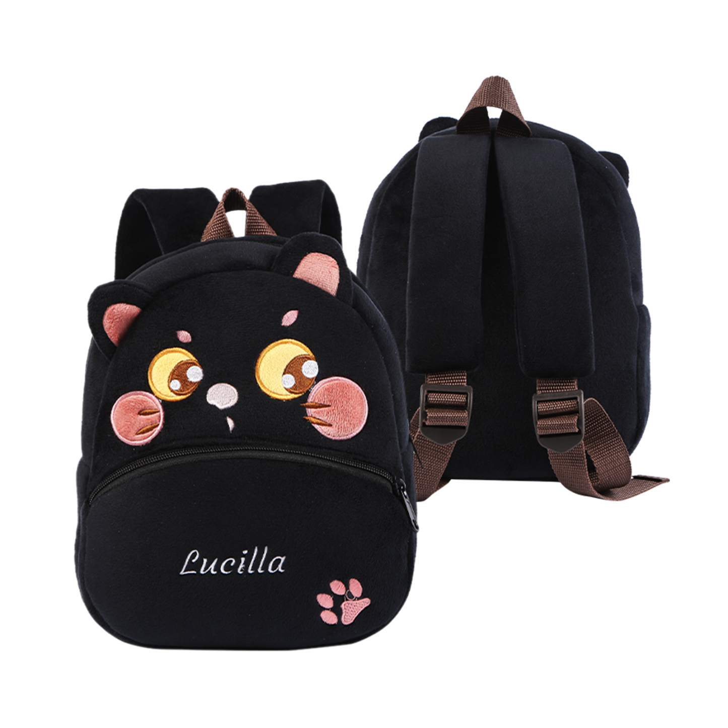 Personalized Kids School Bag with Name & Animals – Back to School Gift | Lorajewel