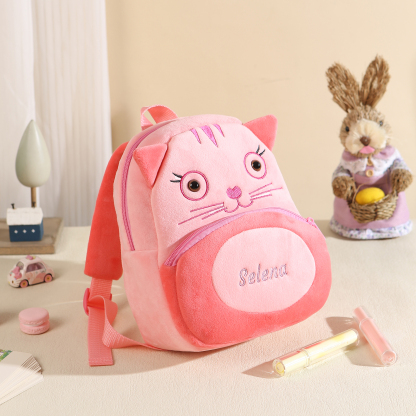Personalized Kids School Bag with Name & Animals – Back to School Gift | Lorajewel