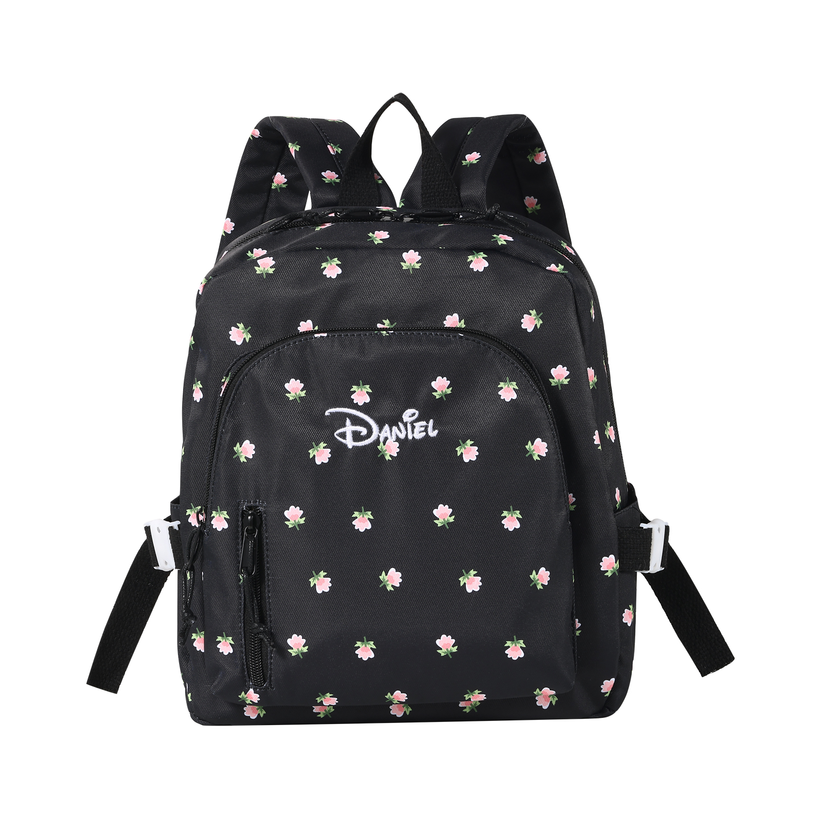 Personalized Kids School Bag with Name & Flowers – Back to School Gift | Lorajewel