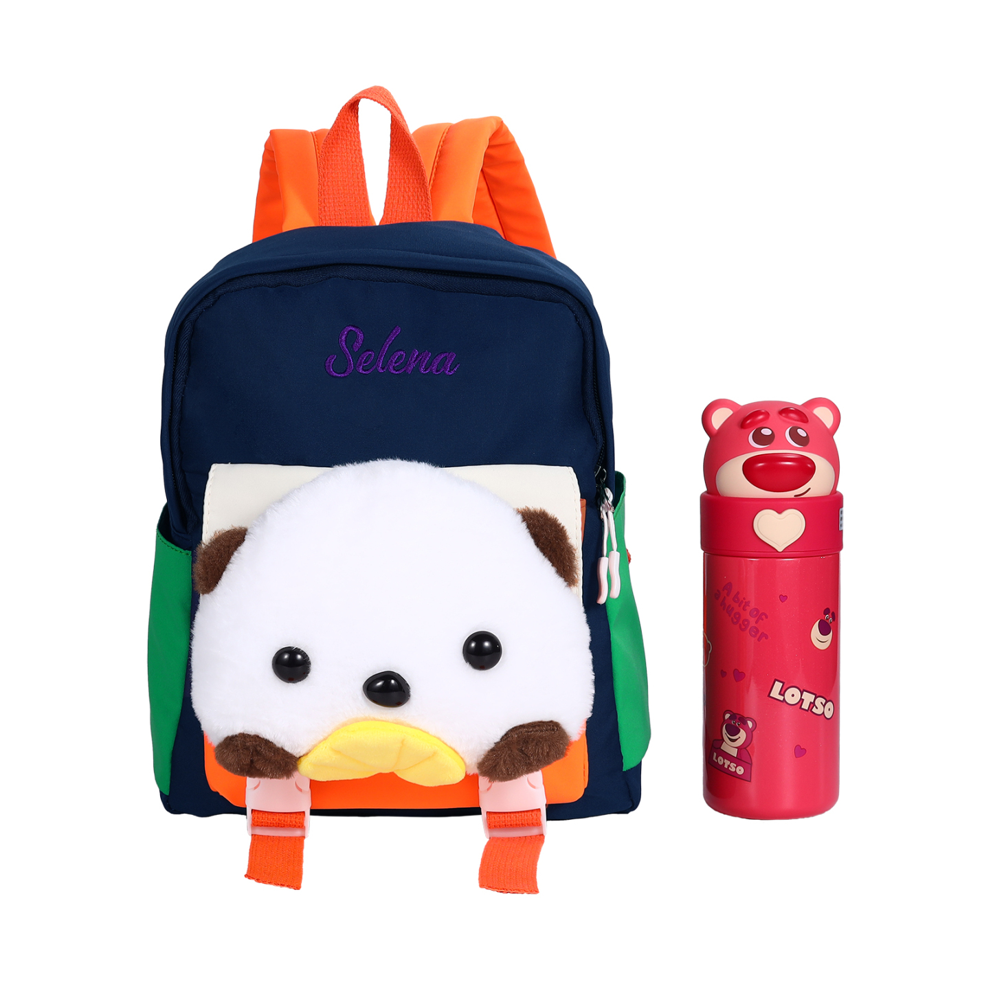 Personalized Kids Puppy Bag with Custom Name – Back to School Gift | Lorajewel