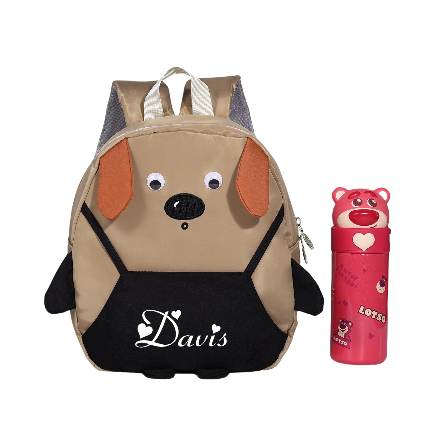 Personalized Kids Dog Backpack with Custom Name – Back to School Gift | Lorajewel