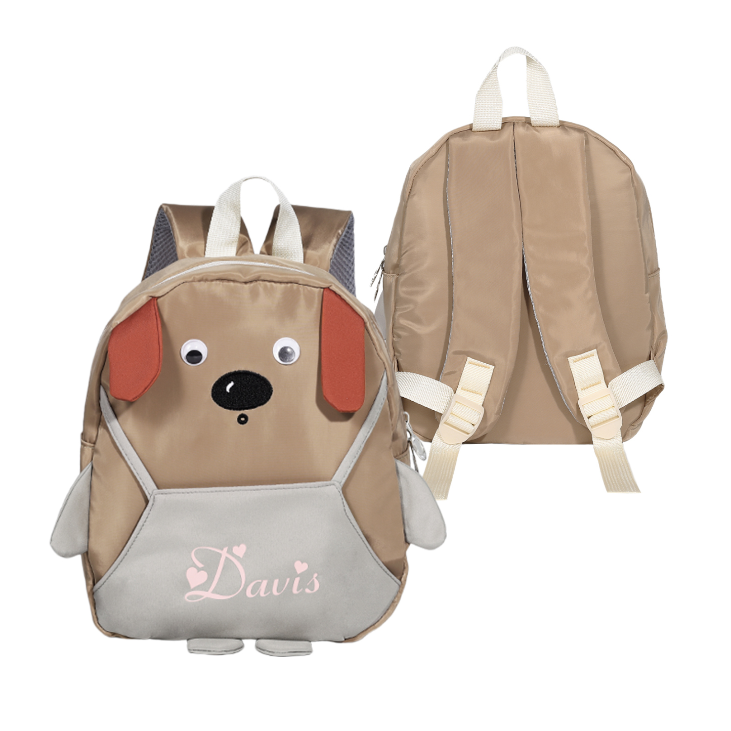 Personalized Kids Dog Backpack with Custom Name – Back to School Gift | Lorajewel