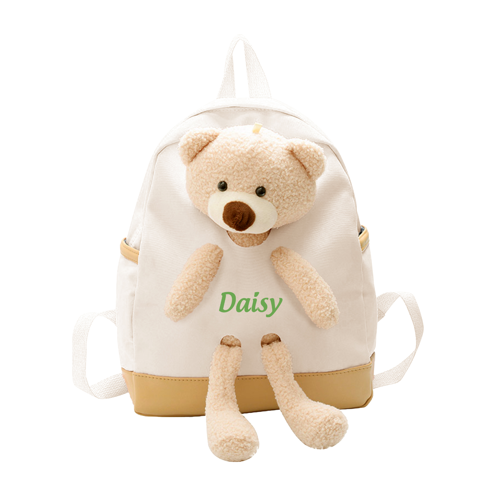 Personalized Teddy Bear Children's Backpack – Custom Name Rucksack, Cute Plush School Bag for Kids (Multiple Colours) – Back to School Gift | Lorajewel