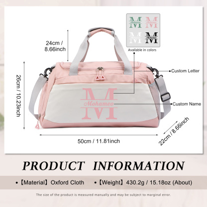 Personalized Travel Bag with Custom Name Perfect Gift for Men & Women