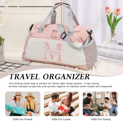 Personalized Travel Bag with Custom Name Perfect Gift for Men & Women