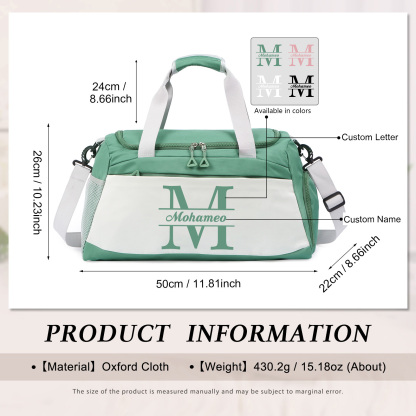 Personalized Travel Bag with Custom Name Perfect Gift for Men & Women
