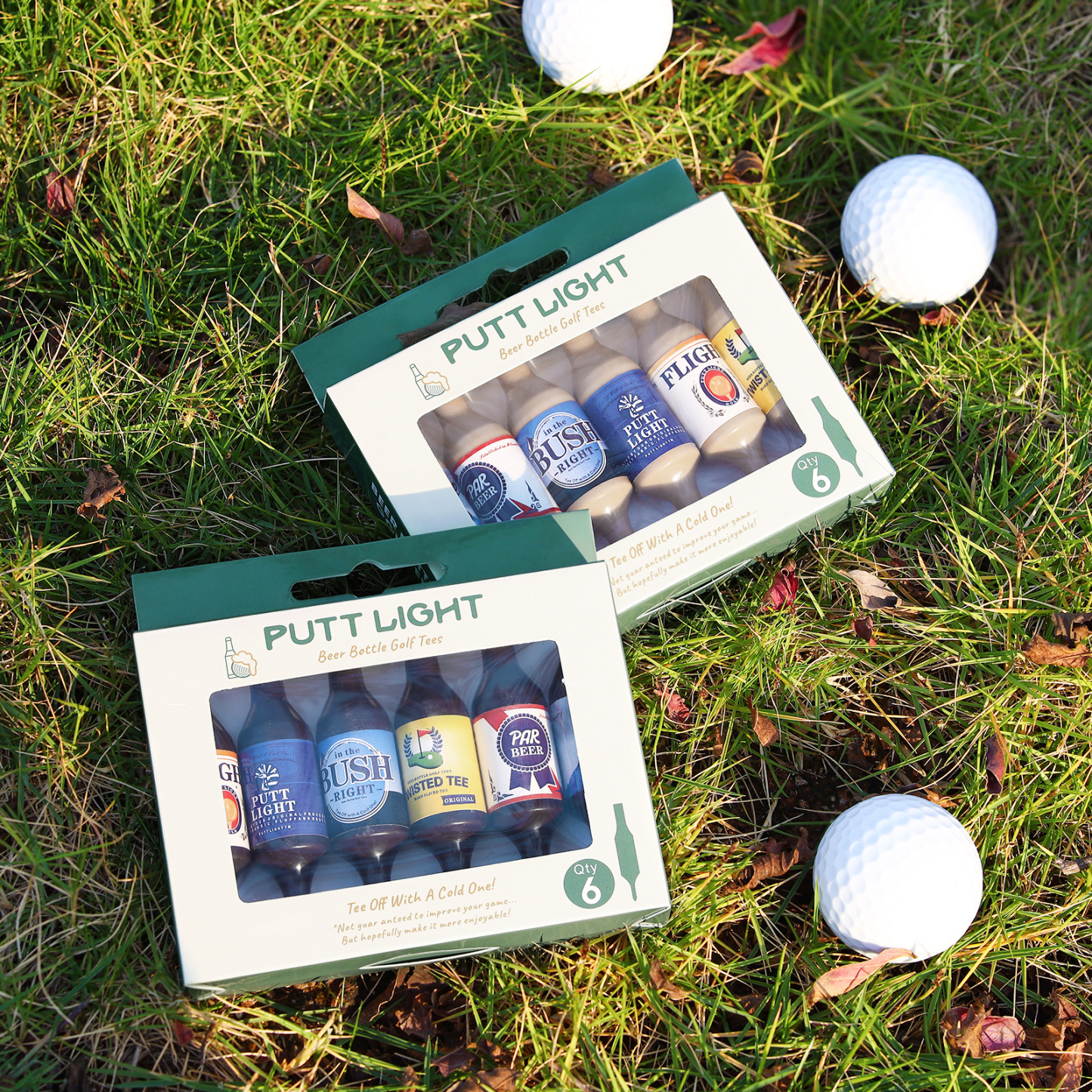 Virtually Unbreakable Golf Tees Recyclable Plastic Golf Tee 6 Pack Gift for Him