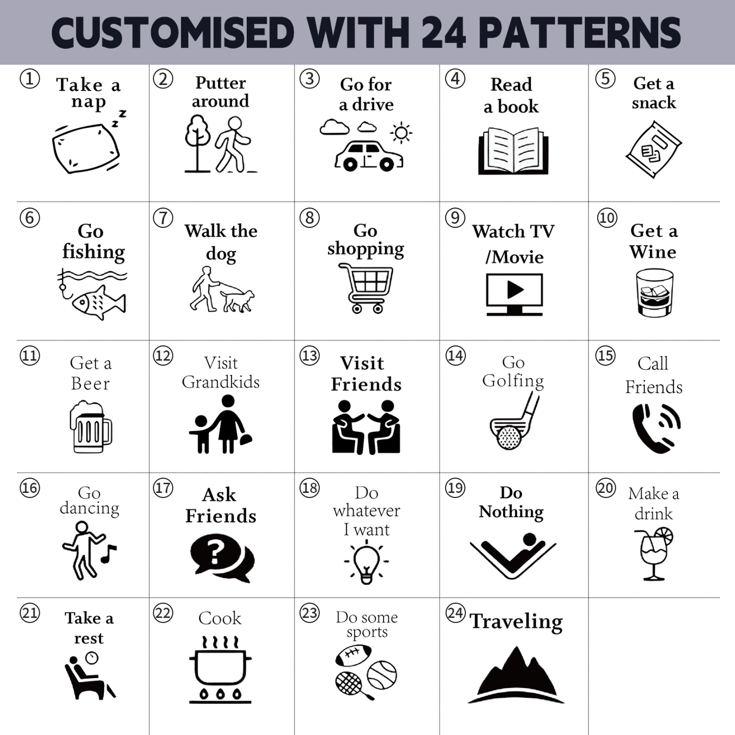 Personalized Retirement Dice Custom 6 Patterns Funny Gifts for Family Friends