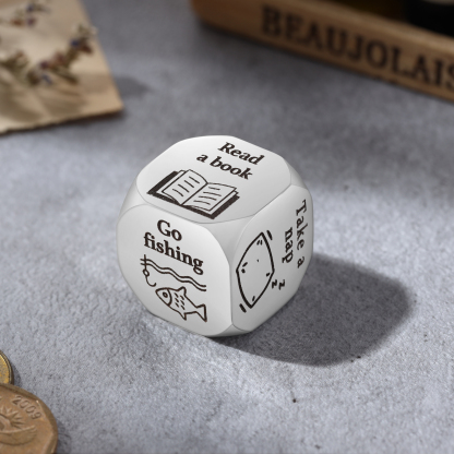 Personalized Retirement Dice Custom 6 Patterns Funny Gifts for Family Friends