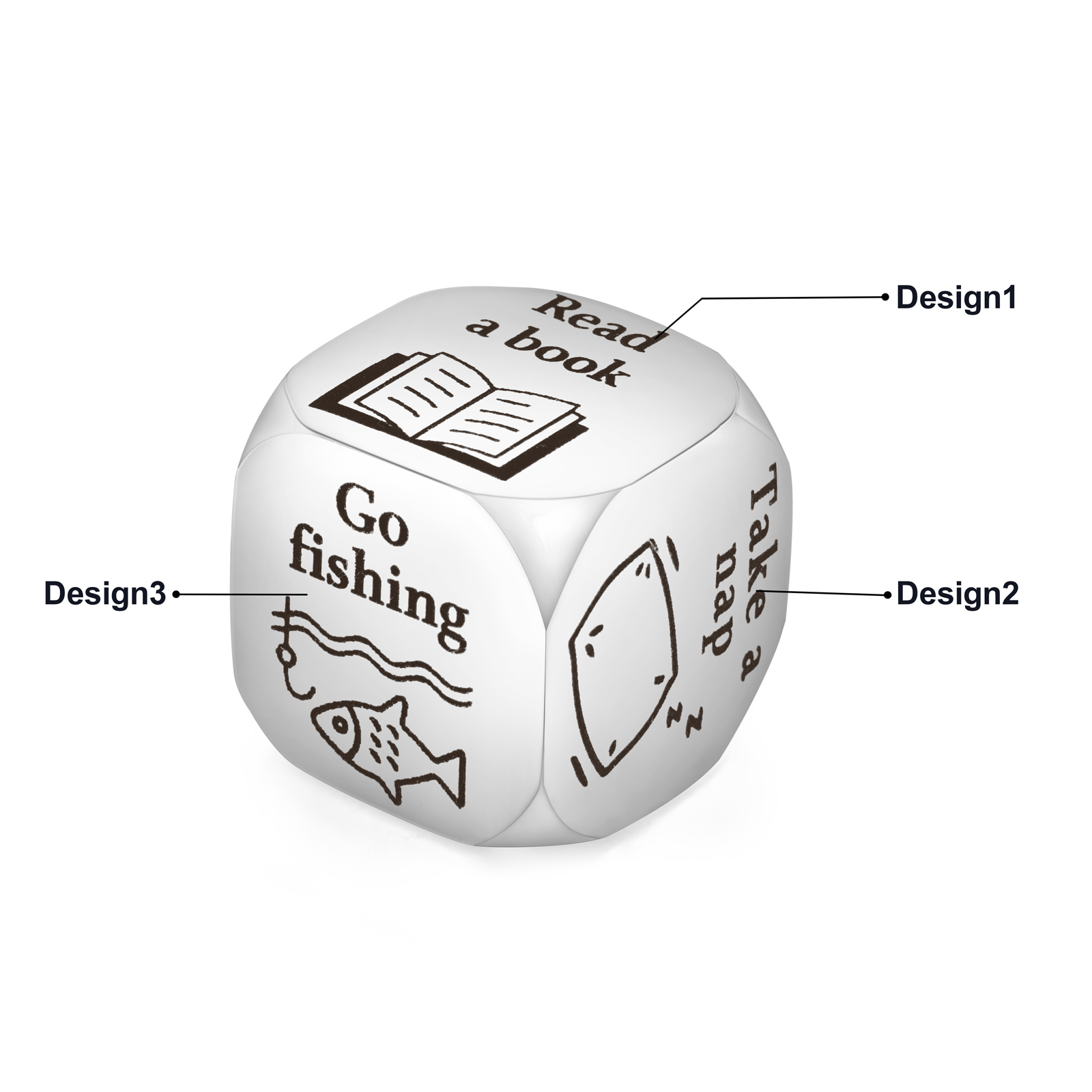 Personalized Retirement Dice Custom 6 Patterns Funny Gifts for Family Friends