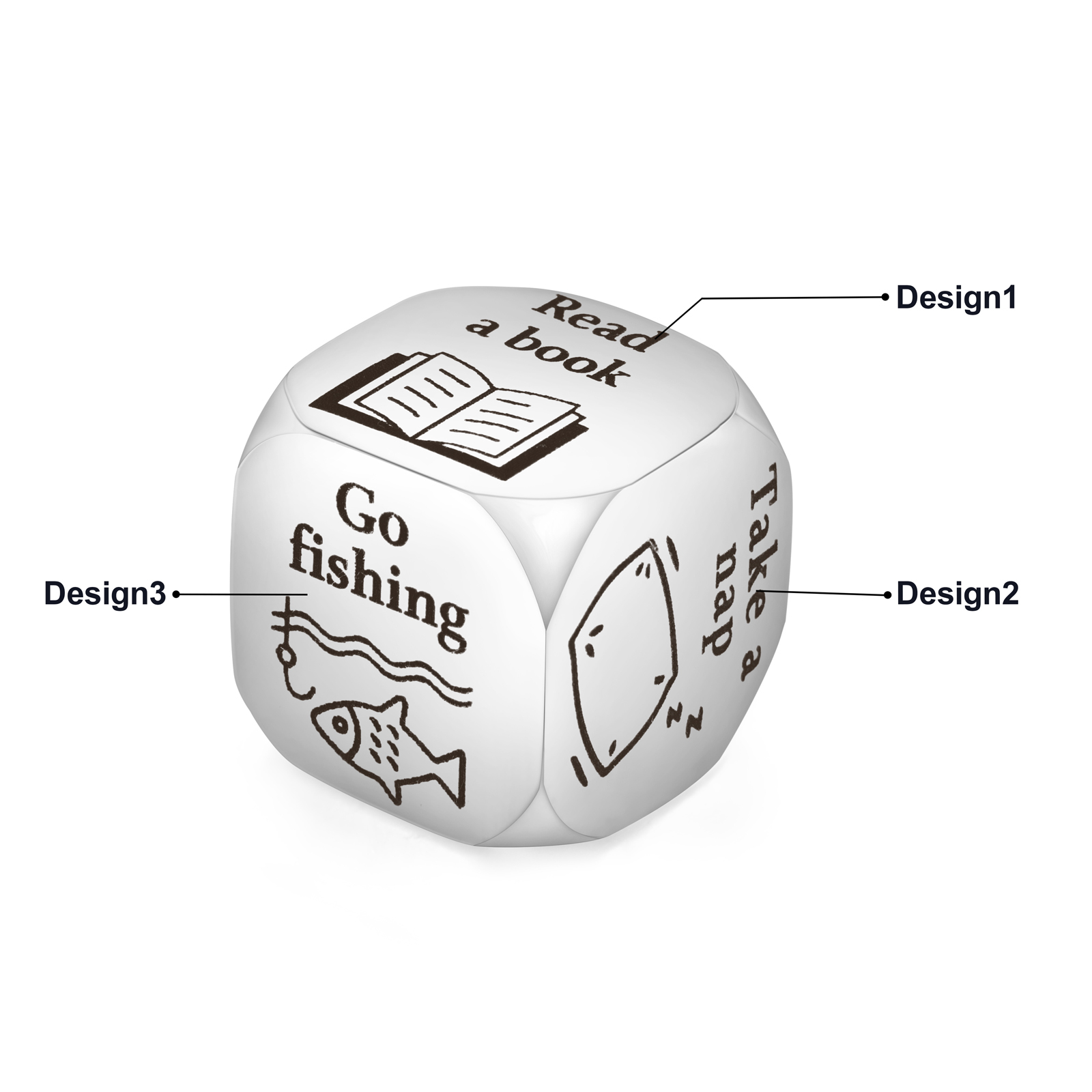 Personalized Retirement Dice Custom 6 Patterns Funny Gifts for Family Friends