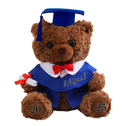 Personalized Graduation Teddy Bear - Cute Meaningful Plush Keepsake with Name & Year | Lorajewel