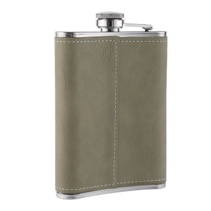 Personalized Portable Hip Flask Custom Name & Initial Gift for Him