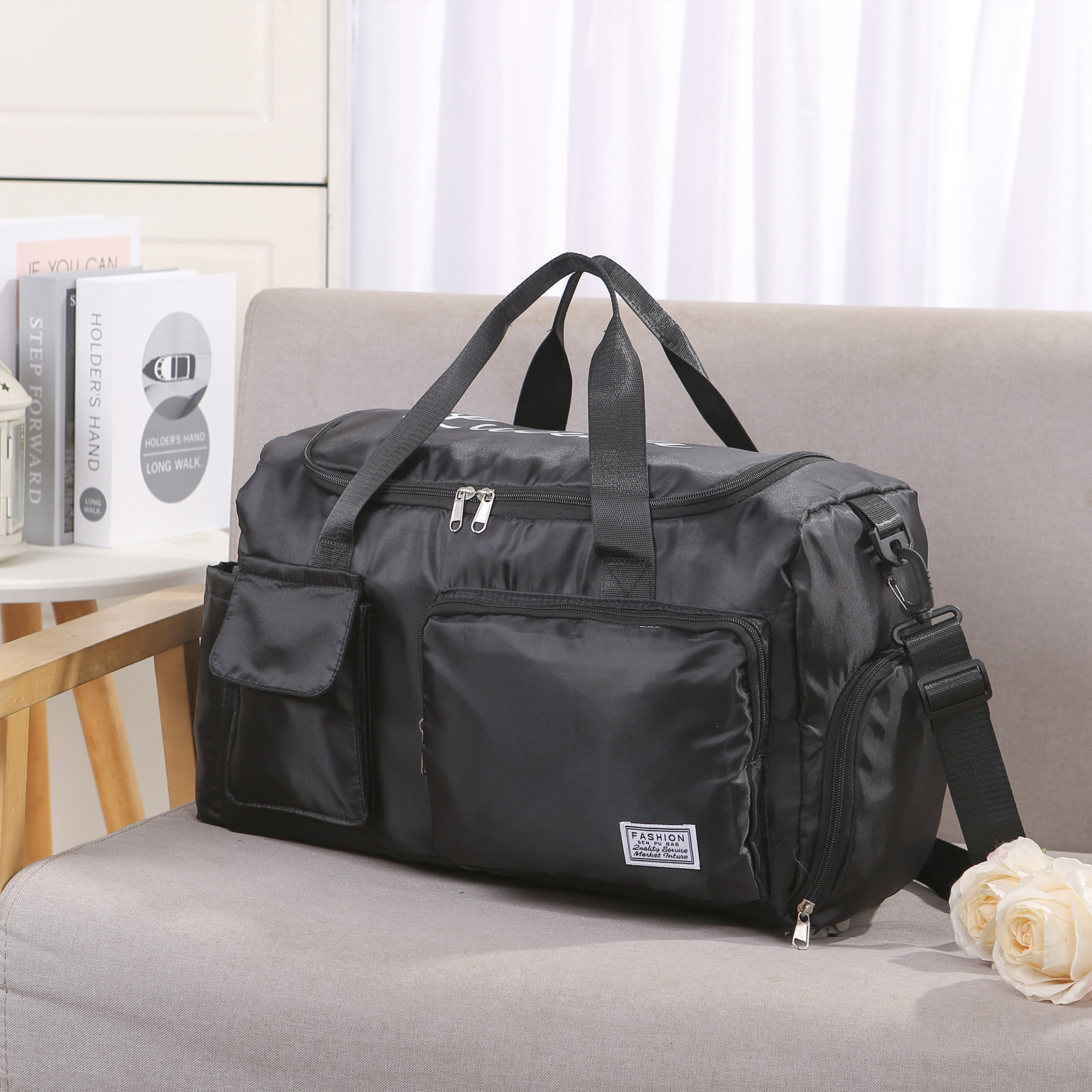 Personalized Waterproof Travel Bag with Custom Name Perfect Gift for Her