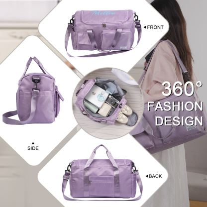 Personalized Waterproof Travel Bag with Custom Name Perfect Gift for Her