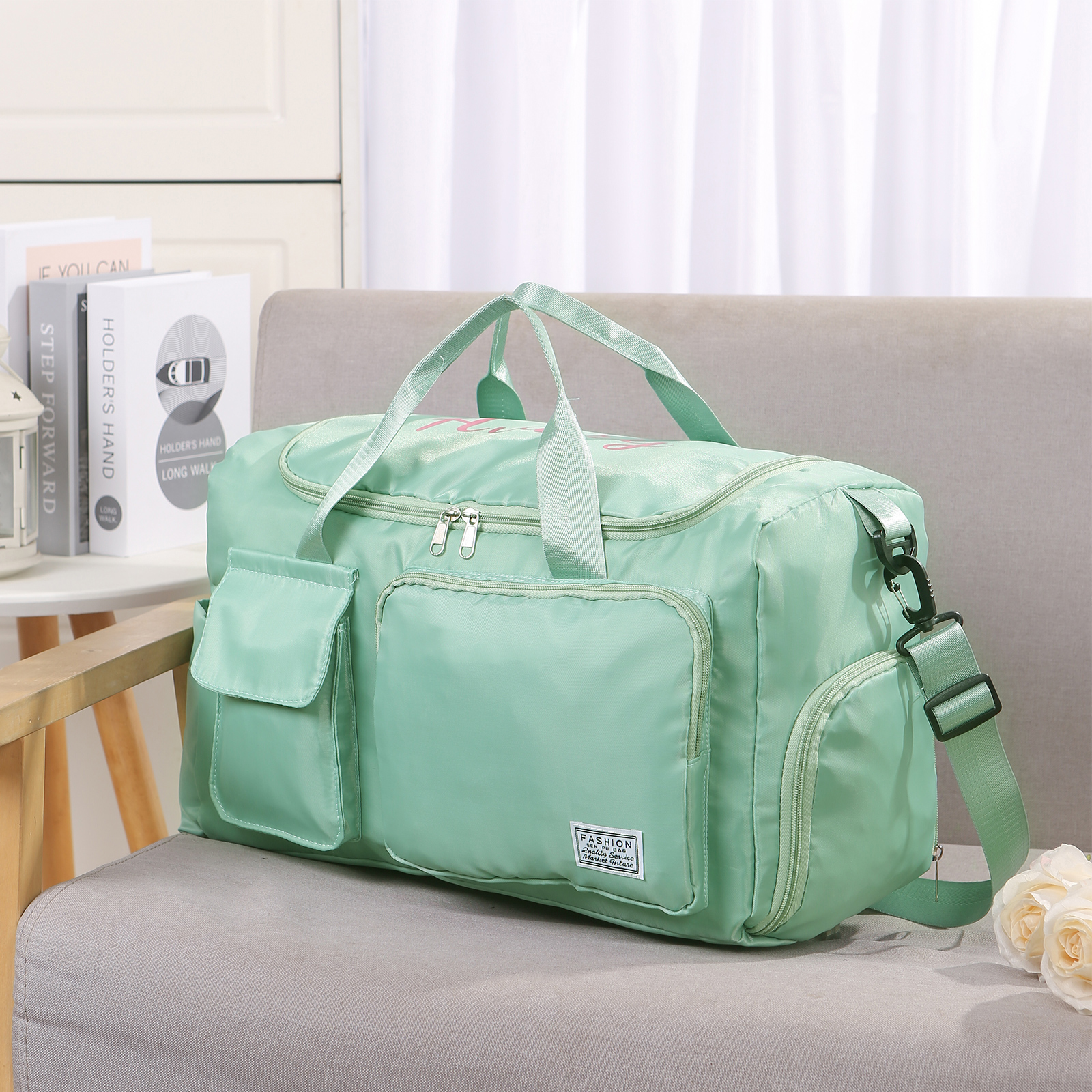 Personalized Waterproof Travel Bag with Custom Name Perfect Gift for Her