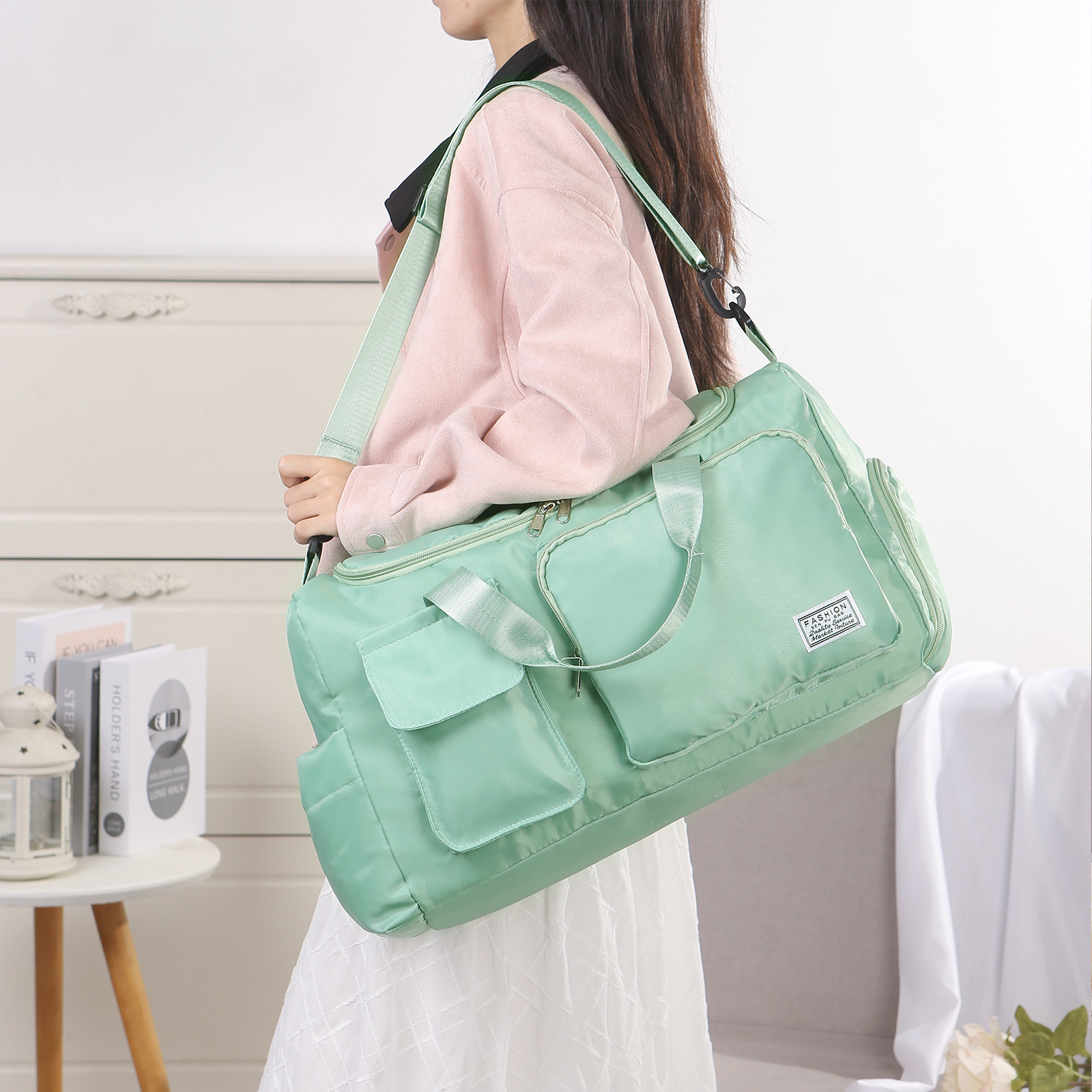 Personalized Waterproof Travel Bag with Custom Name Perfect Gift for Her