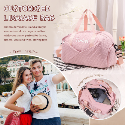 Personalized Name Travel Bag Waterproof and Stylish Gift for Her