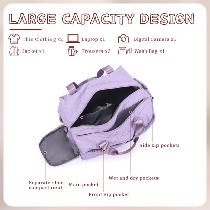 Personalized Name Travel Bag Waterproof and Stylish Gift for Her