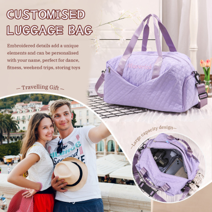 Personalized Name Travel Bag Waterproof and Stylish Gift for Her